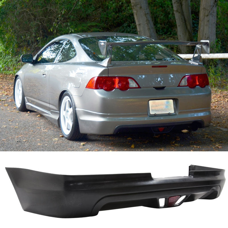 2002-2004 Acura RSX Mugen Style Rear Lip Diffuser LED Brake Light PU