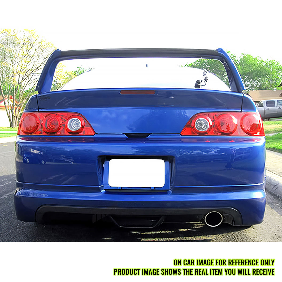2005-2006 Acura RSX Mugen Style Unpainted Black Rear Bumper Lip Aprons