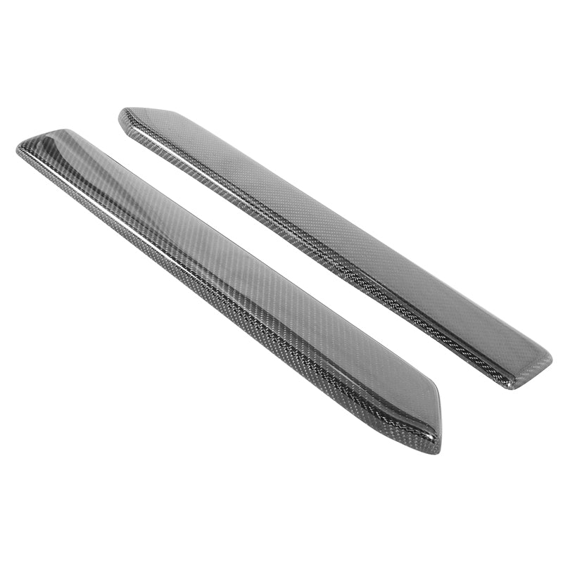 2010-2014 Ford Mustang Rear Bumper Side Splitters 2PC Carbon Fiber