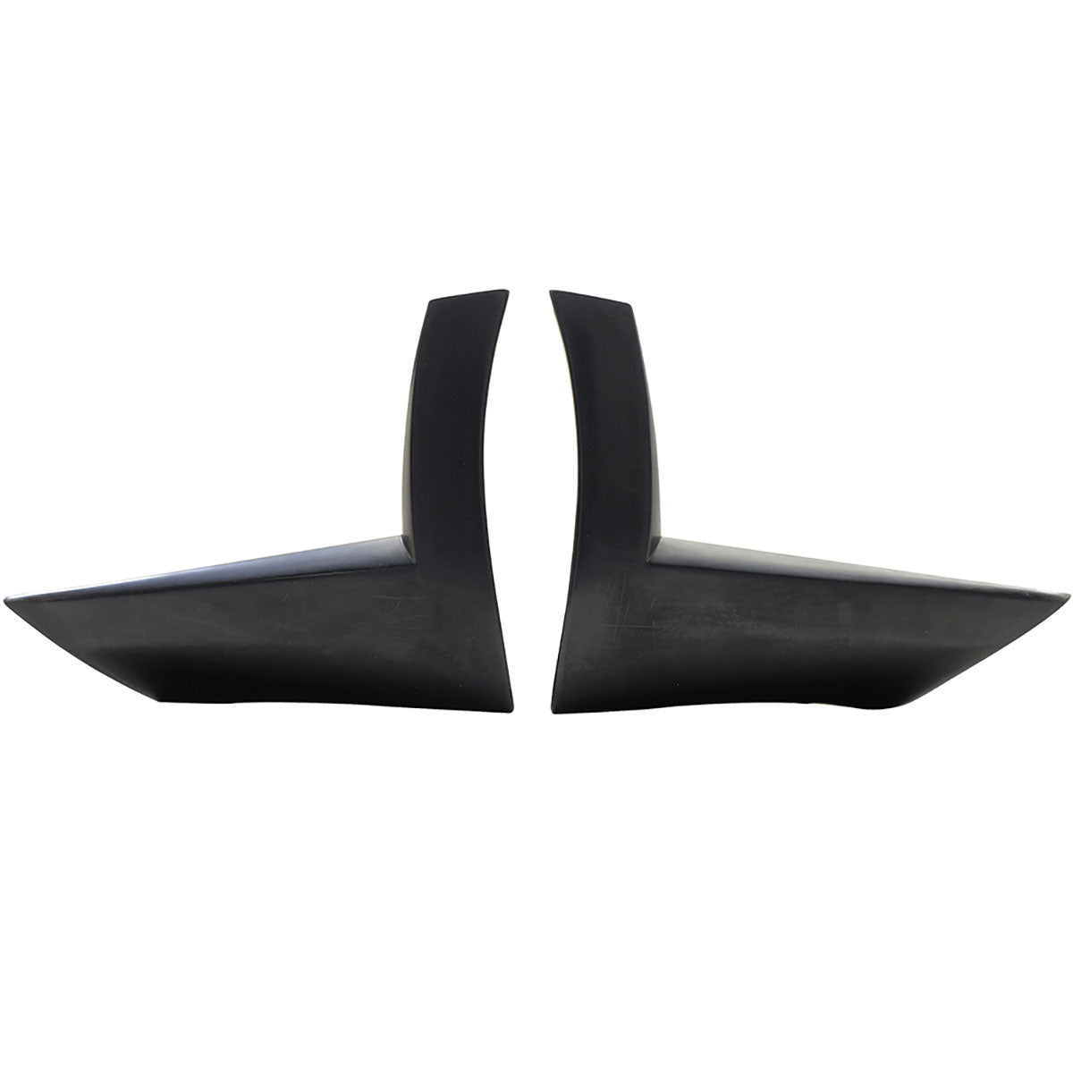 2010-2012 Ford Mustang V6 Unpainted Black Rear Bumper Lip Aprons PU