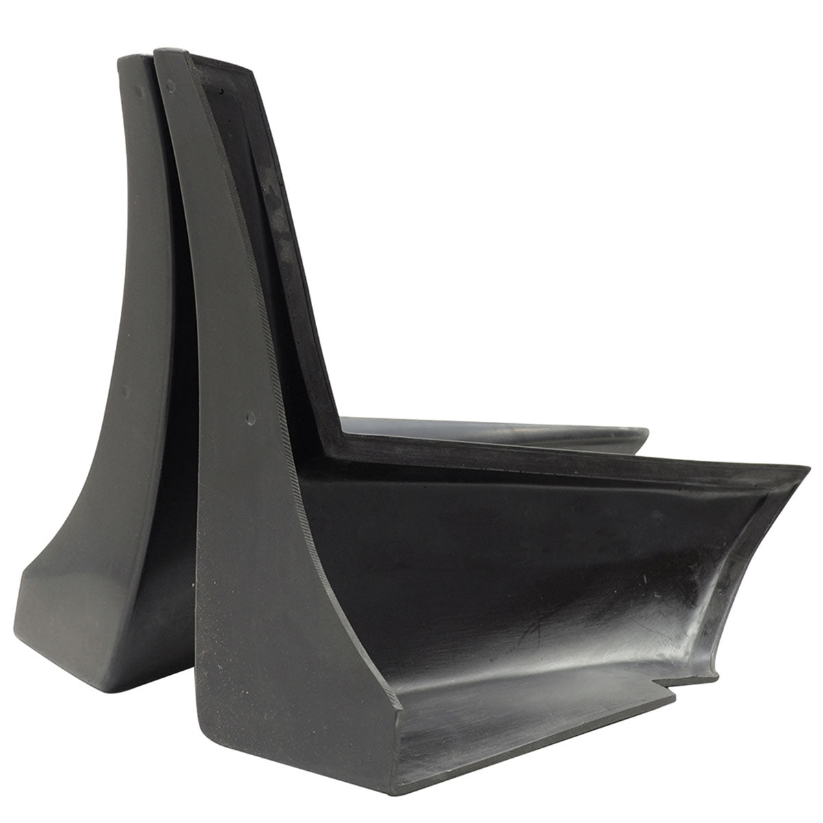 2010-2012 Ford Mustang V6 Unpainted Black Rear Bumper Lip Aprons PU