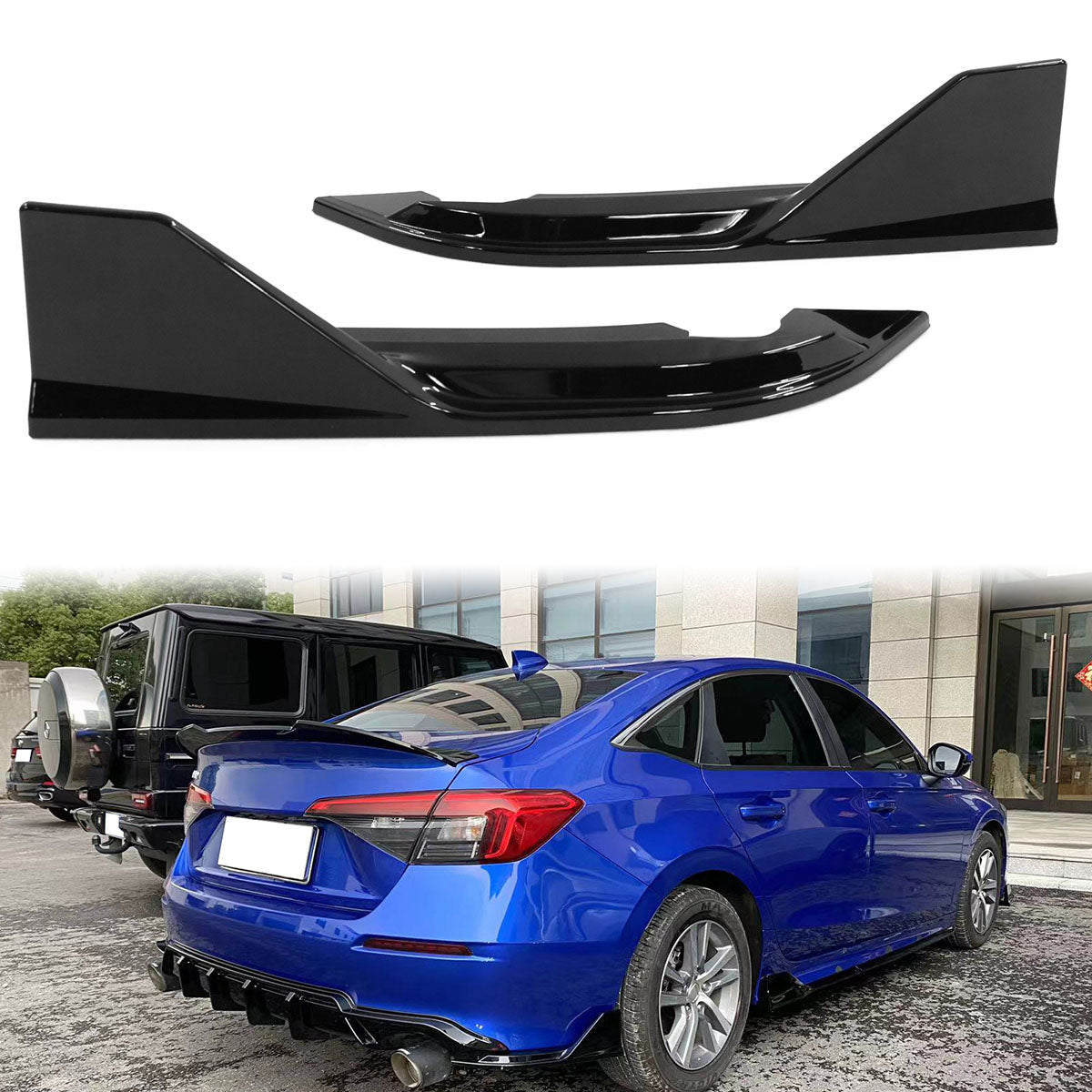 2022-2024 Honda Civic FE-C Style Rear Bumper Lip Aprons
