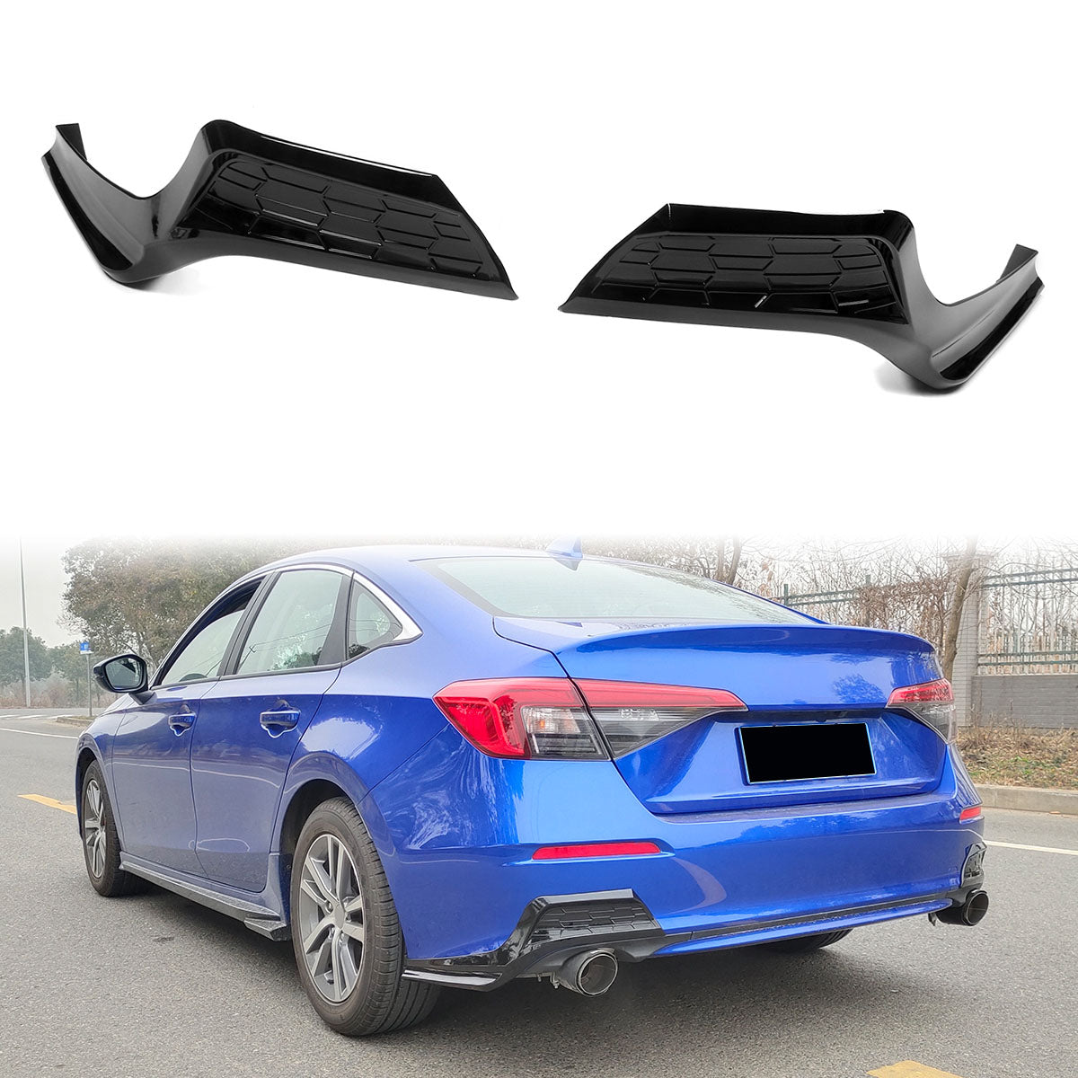 2022-2023 Honda Civic 4-Door MD Style Rear Bumper Lip PP