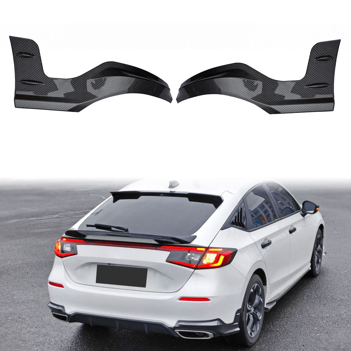 2022-2024 Honda Civic Mugen Style Rear Bumper Lip Aprons