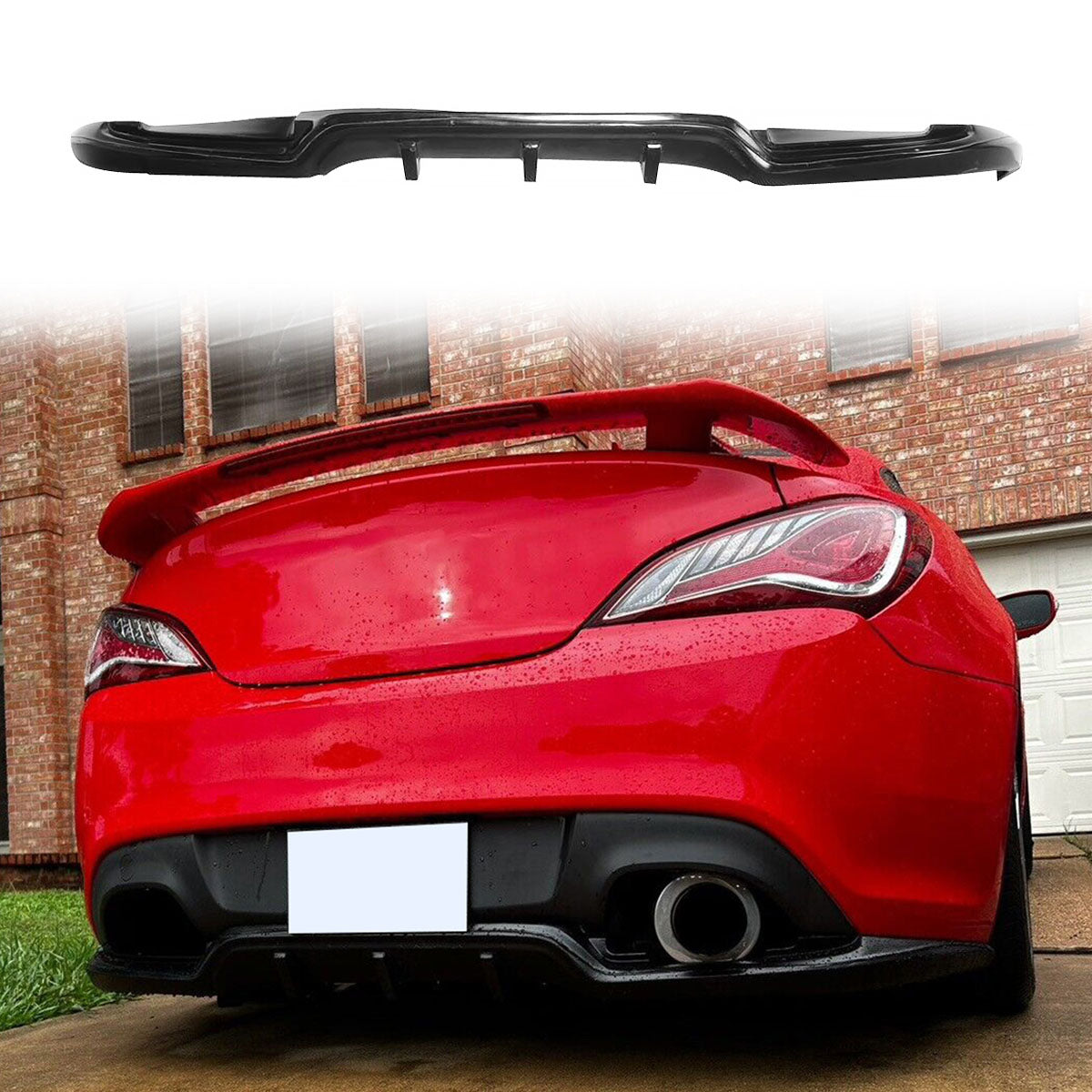 2010-2016 Hyundai Genesis Coupe Sport Rear Bumper Lip PU