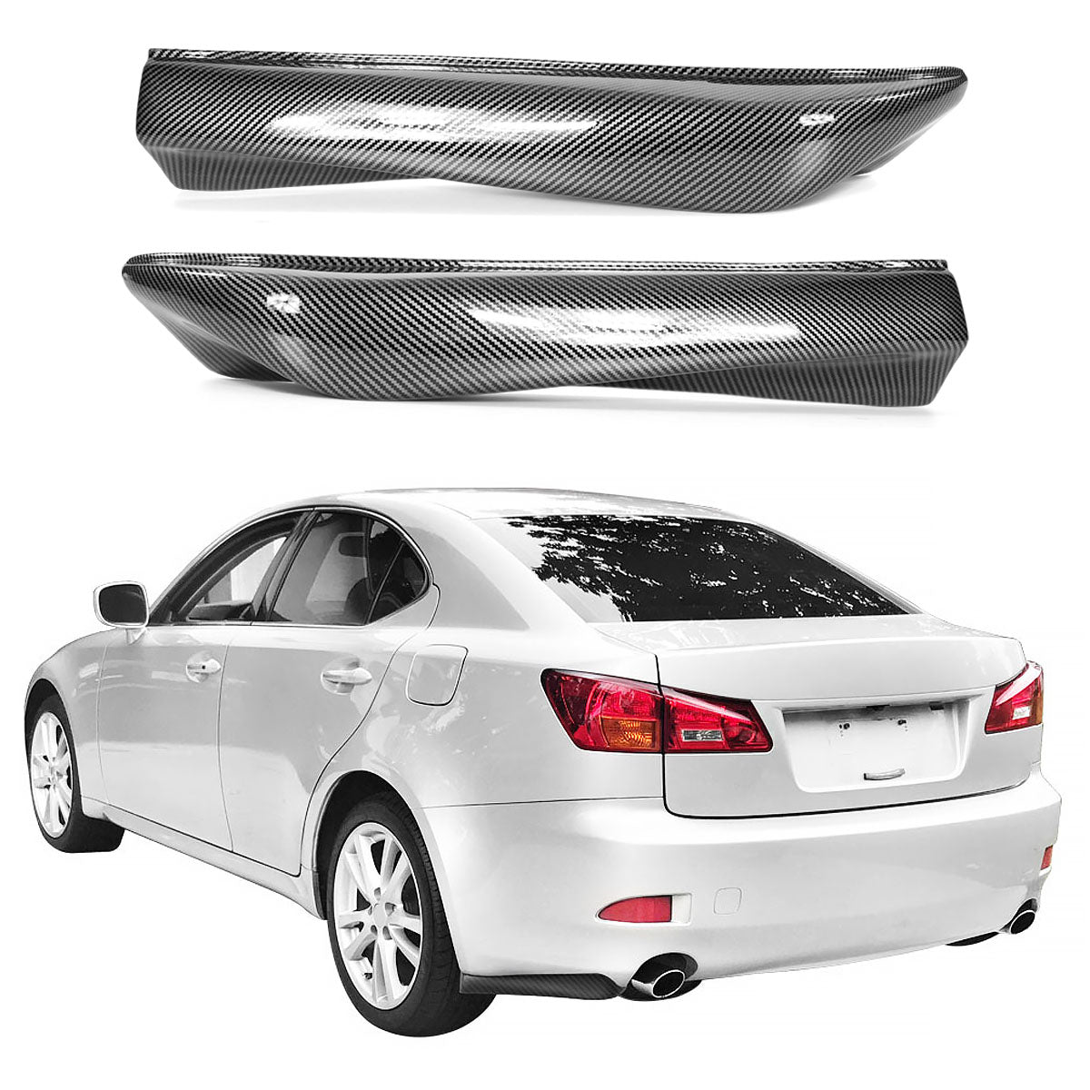 2006-2013 Lexus IS250 IS350 Base Sedan IKON Style Rear Bumper Lip PP