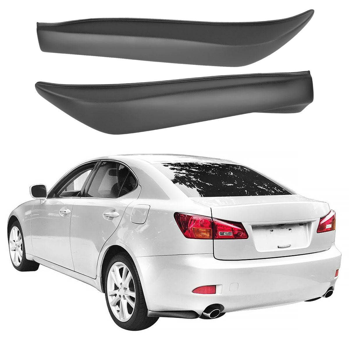 2006-2013 Lexus IS250 IS350 Base Sedan IKON Style Rear Bumper Lip PP