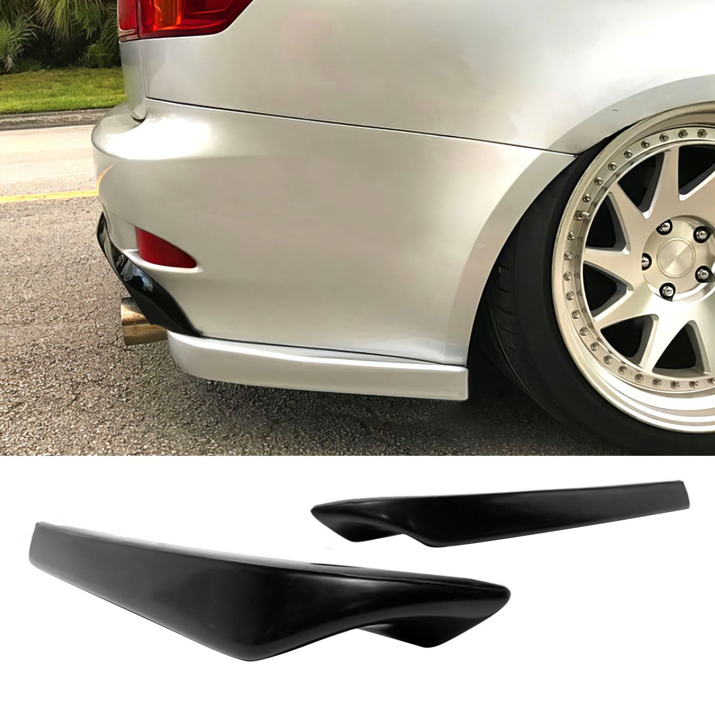 2006-2013 Lexus IS250 IS350 MDA Rear Bumper Lip Corner Aprons Guards