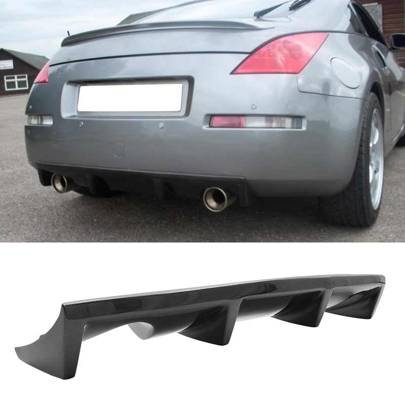 2003-2009 Nissan 350Z Z33 Carbon Fiber Rear Bumper Diffuser Lip