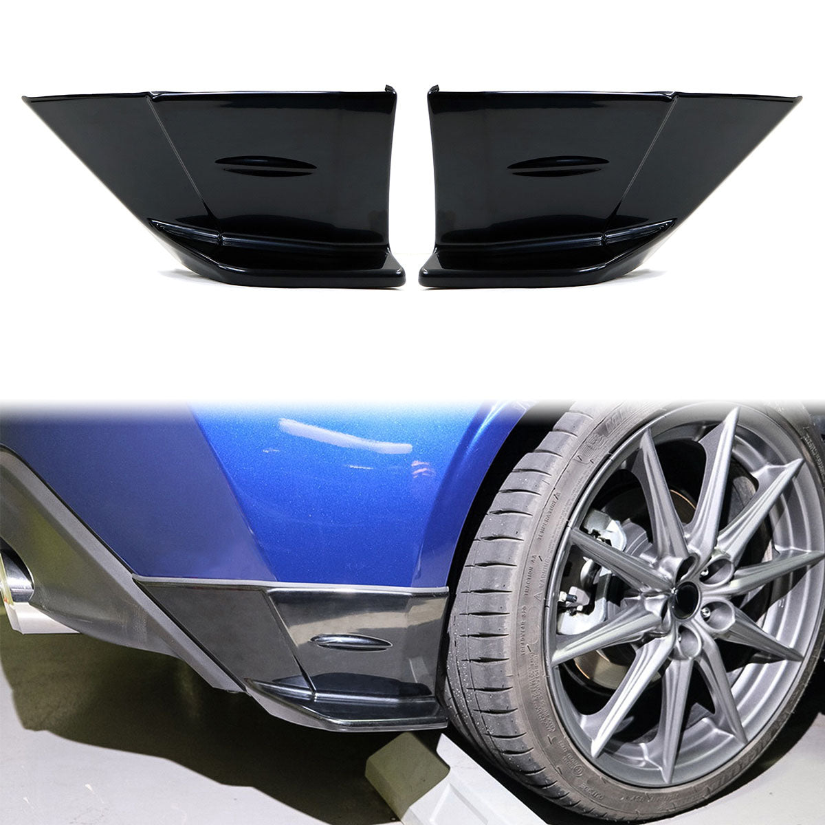2022-2025 Subaru BRZ Toyota GR86 STI Rear Bumper Lip Side Apron ABS