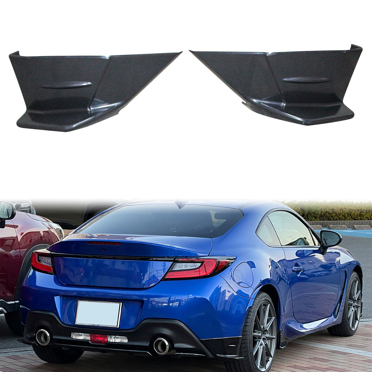 2022-2025 Subaru BRZ Toyota GR86 STI Style Rear Bumper Side Apron PP