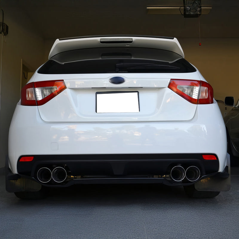 2008-2014 Subaru Impreza STI Carbon Fiber Print Rear Bumper Lip ABS
