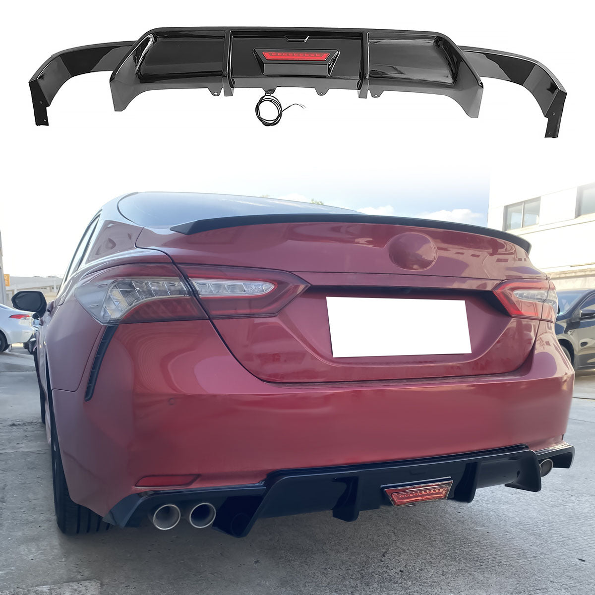 2018-2024 Toyota Camry SE XSE Rear Diffuser Lip PP