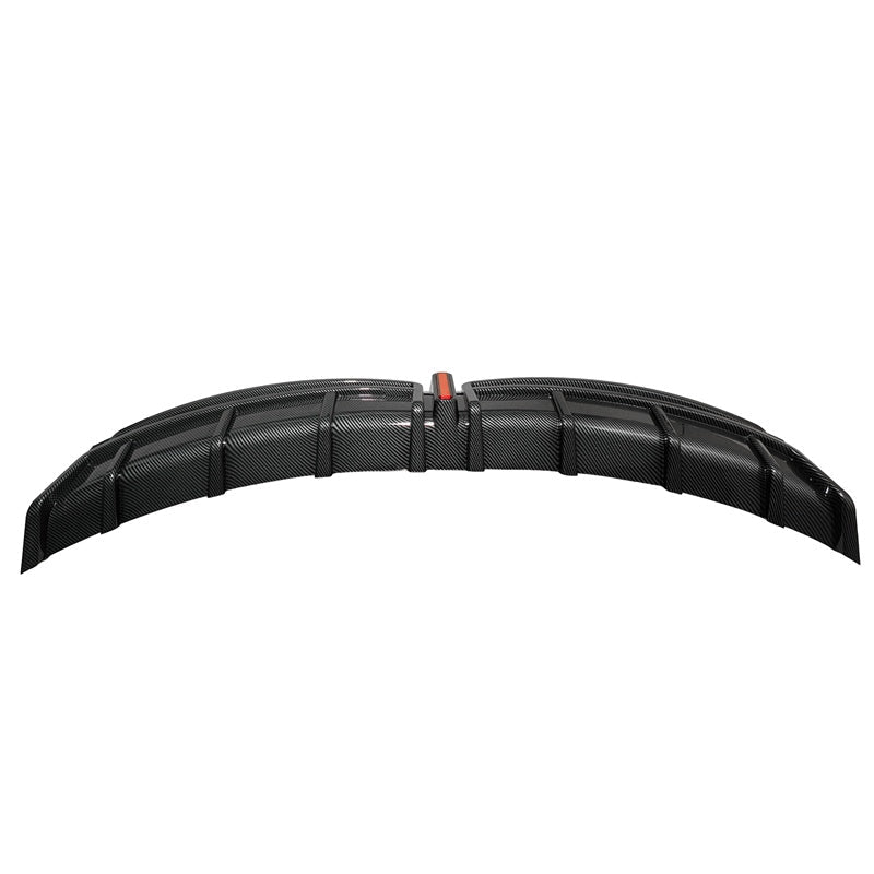 2024-2025 Tesla Model 3 Carbon Fiber Print Rear Lip Diffuser W/LED PP