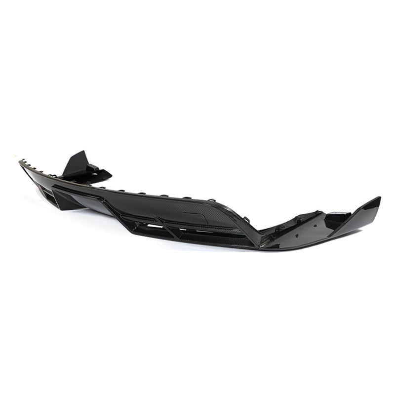 2021-2025 Tesla Model S Gloss Black Revozport Rear Lip Carbon Fiber