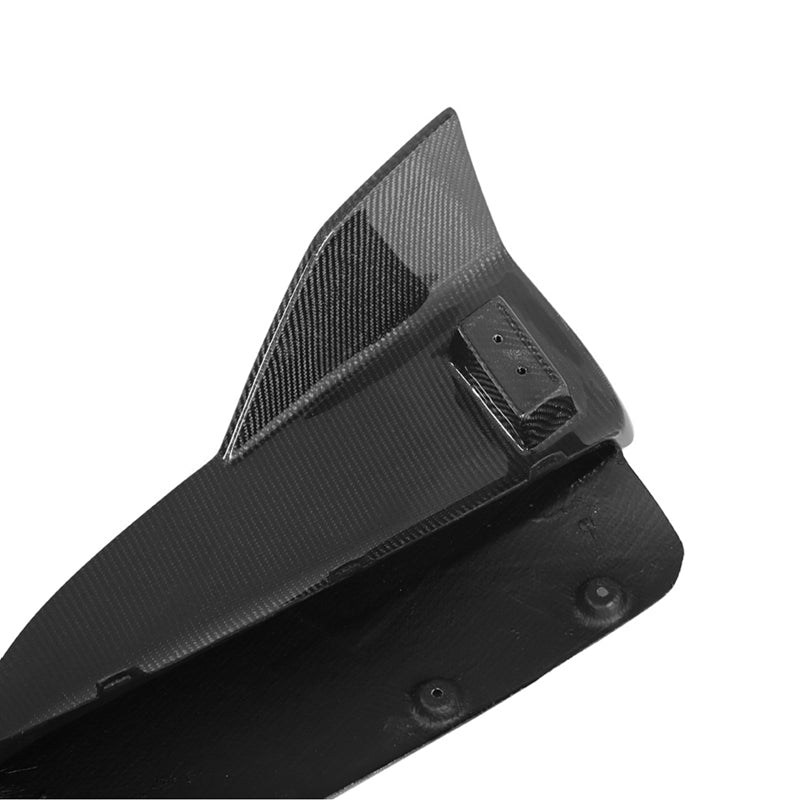 2021-2025 Tesla Model S Gloss Black Revozport Rear Lip Carbon Fiber