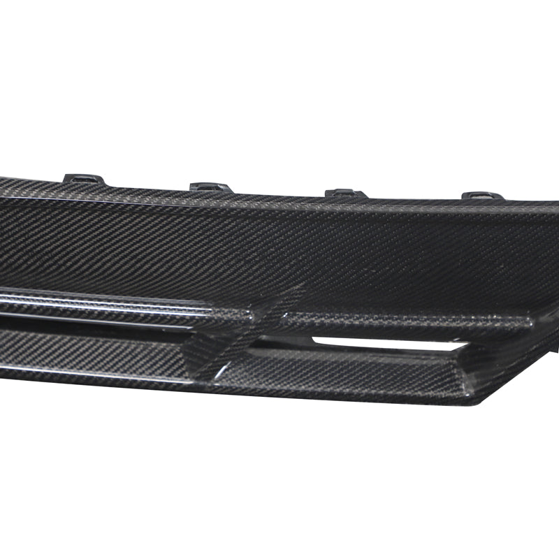 2021-2025 Tesla Model S Gloss Black Revozport Rear Lip Carbon Fiber