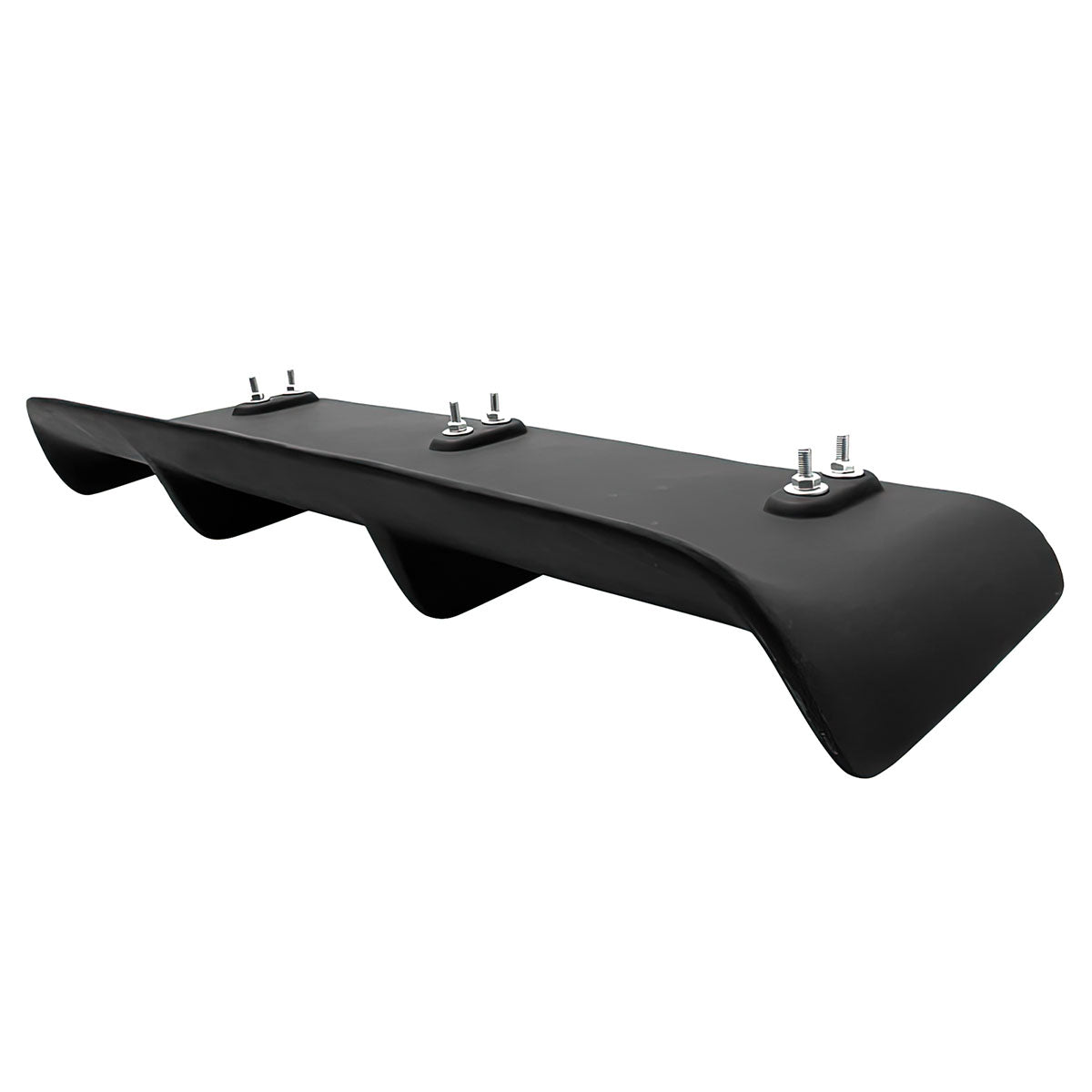 Universal 27"x9" MDA 4-Fin Rear Diffuser Valance Splitter Matte Black