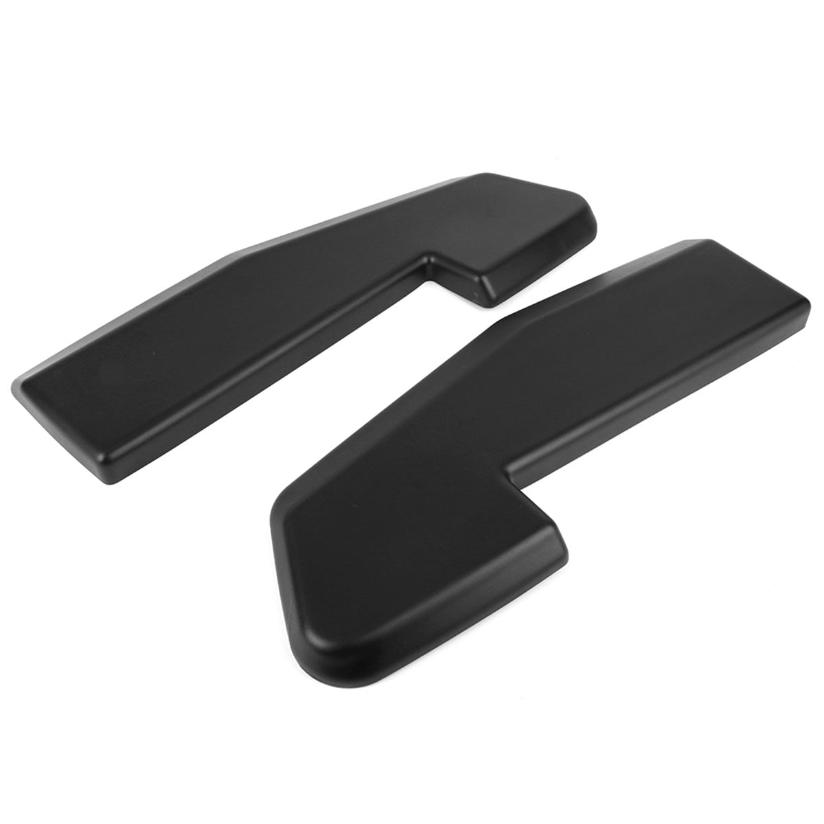 Universal V1 Style Matte Black 2PCS Rear Bumper Lip Splitters Guard PP