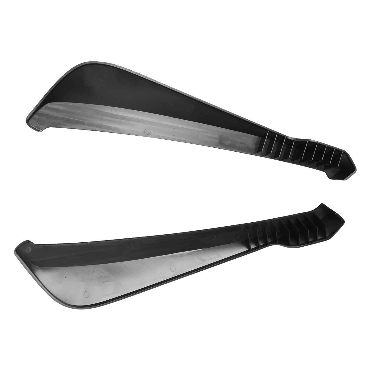 Universal V1 Style Unpainted 2PC Rear Bumper Lip Diffuser Splitters PP