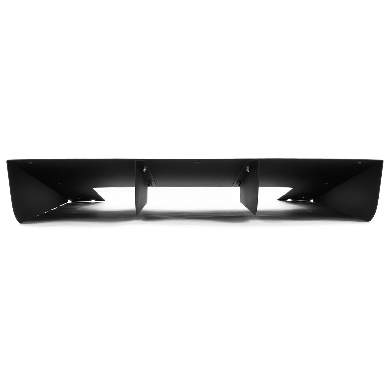 Universal Fit Rear Bumper Diffuser Lip Splitter Shark Fin V2 Aluminium