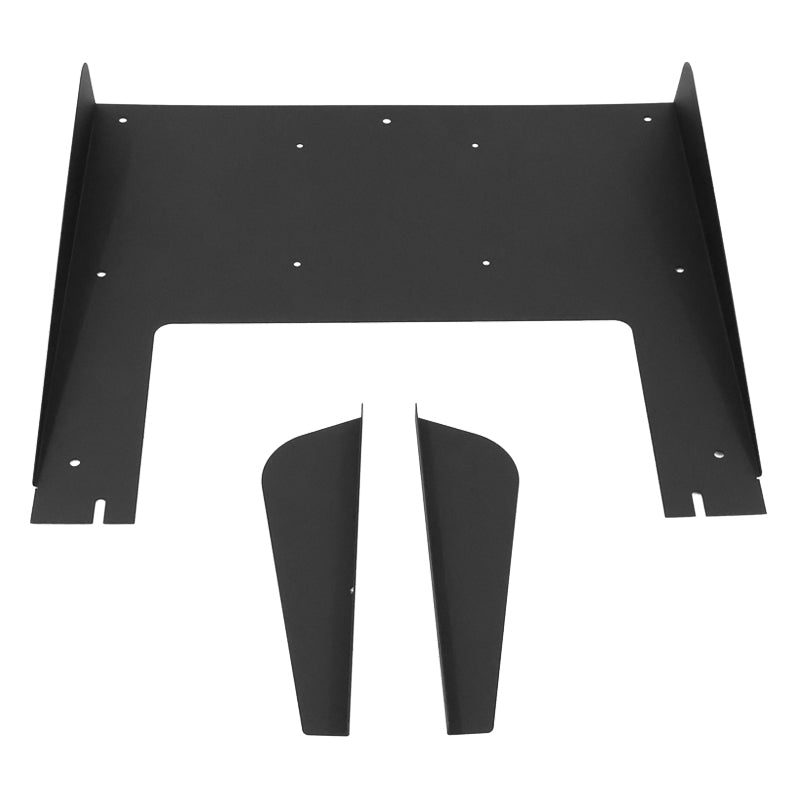 Universal Fit Rear Bumper Diffuser Lip Splitter Shark Fin V2 Aluminium