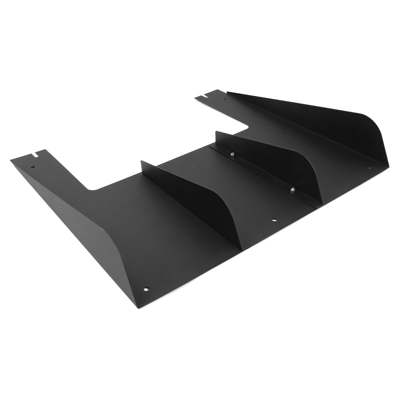 Universal Fit Rear Bumper Diffuser Lip Splitter Shark Fin V2 Aluminium