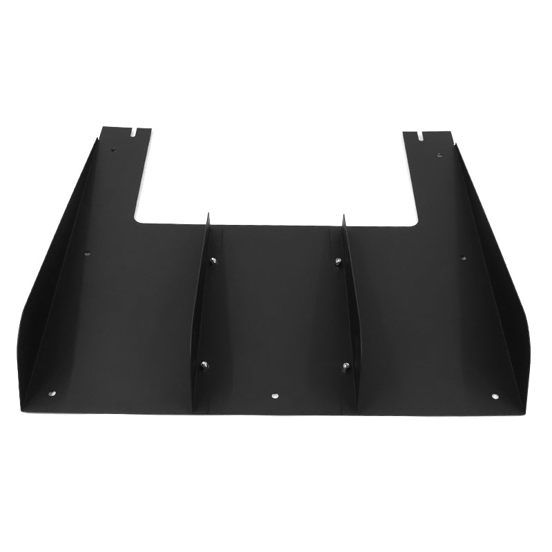 Universal Fit Rear Bumper Diffuser Lip Splitter Shark Fin V2 Aluminium