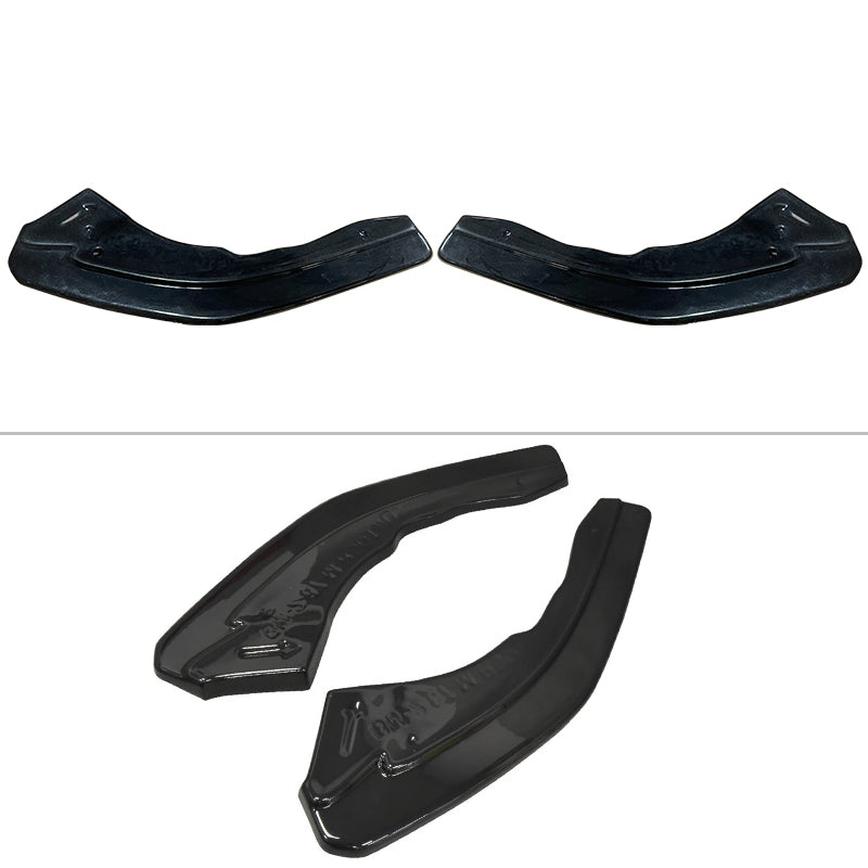 2016-2022 BMW F87 M2 Rear Bumper Lip Aprons Unpainted Black PU