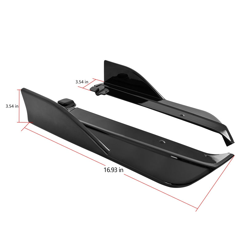 2022-2025Â SubaruÂ WRX D Style Rear Bumper Lip Aprons ABS