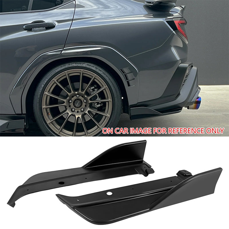2022-2025Â SubaruÂ WRX D Style Rear Bumper Lip Aprons Matte Black ABS