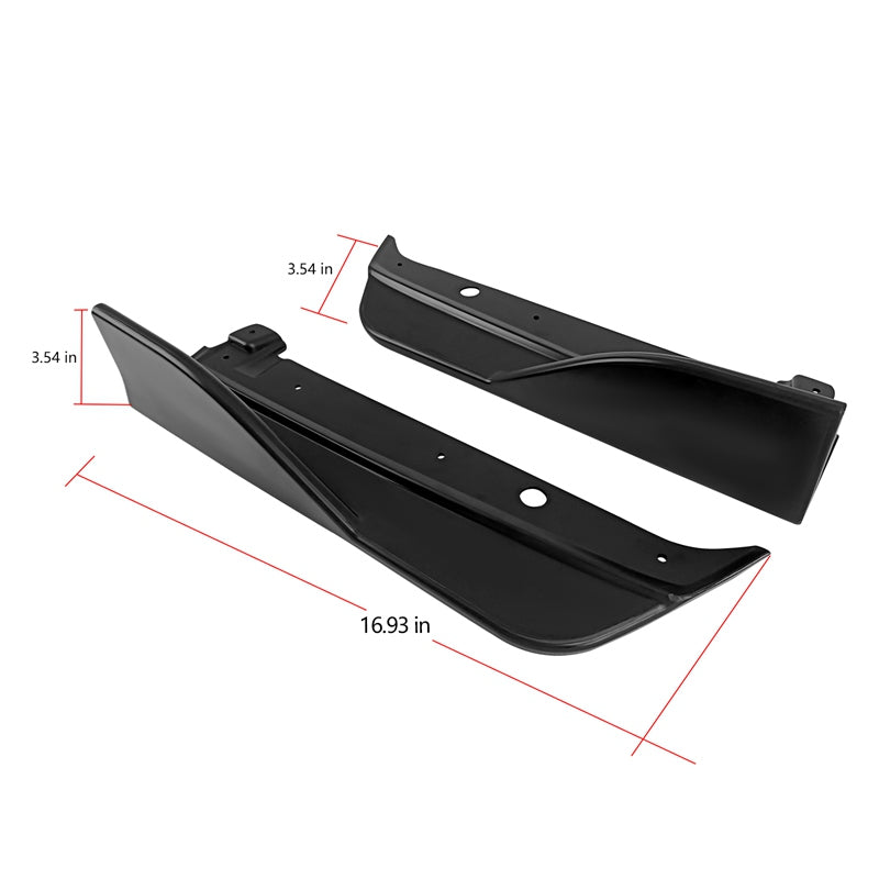 2022-2025Â SubaruÂ WRX D Style Rear Bumper Lip Aprons Matte Black ABS
