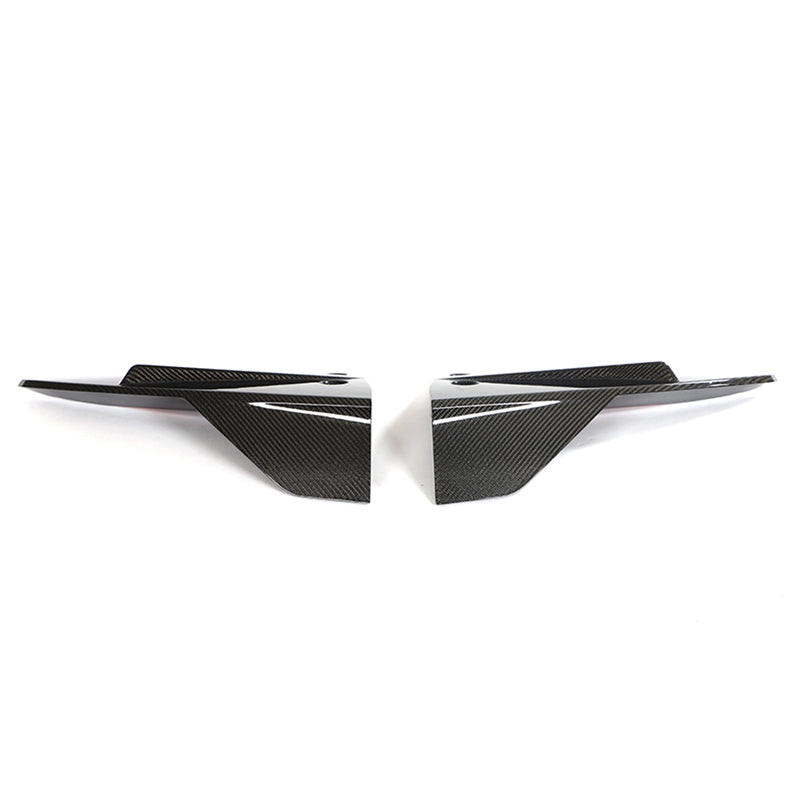 2021-2024 Tesla Model S Gloss Black V Rear Splitter Apron Carbon Fiber