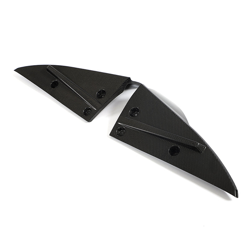 2021-2024 Tesla Model S Gloss Black V Rear Splitter Apron Carbon Fiber