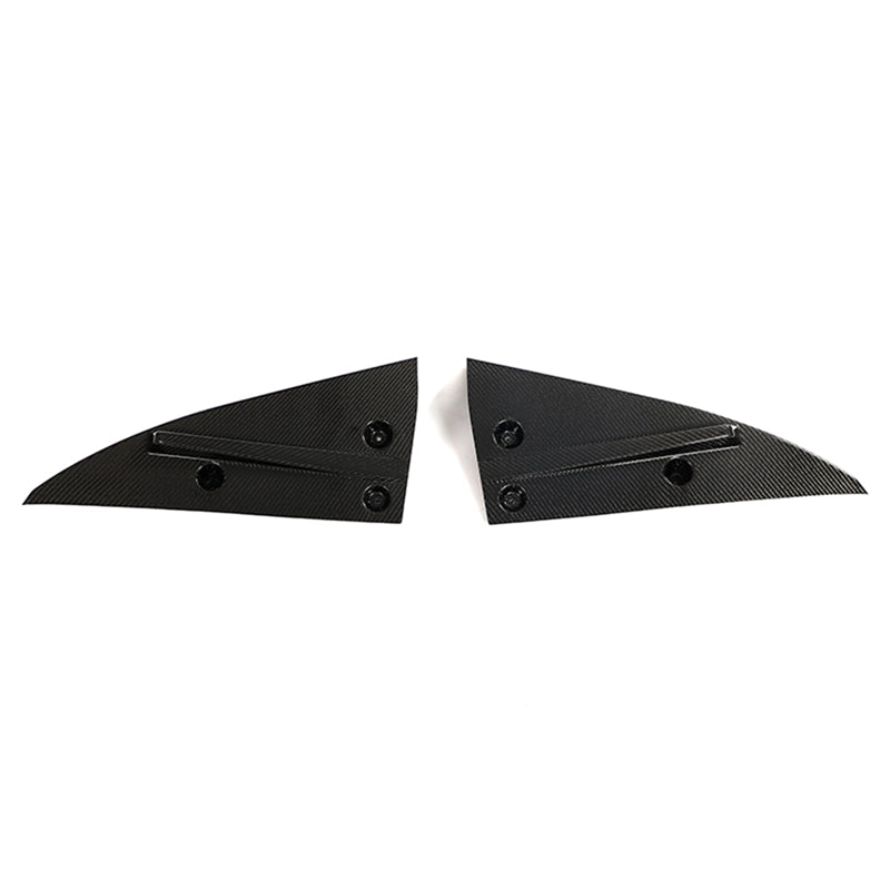 2021-2024 Tesla Model S Gloss Black V Rear Splitter Apron Carbon Fiber
