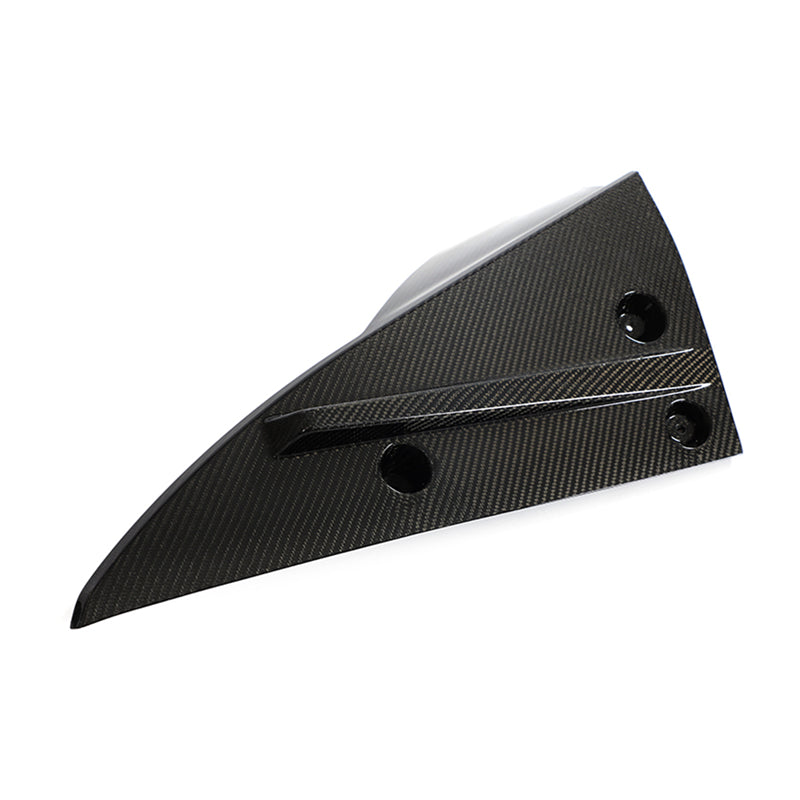 2021-2024 Tesla Model S Gloss Black V Rear Splitter Apron Carbon Fiber