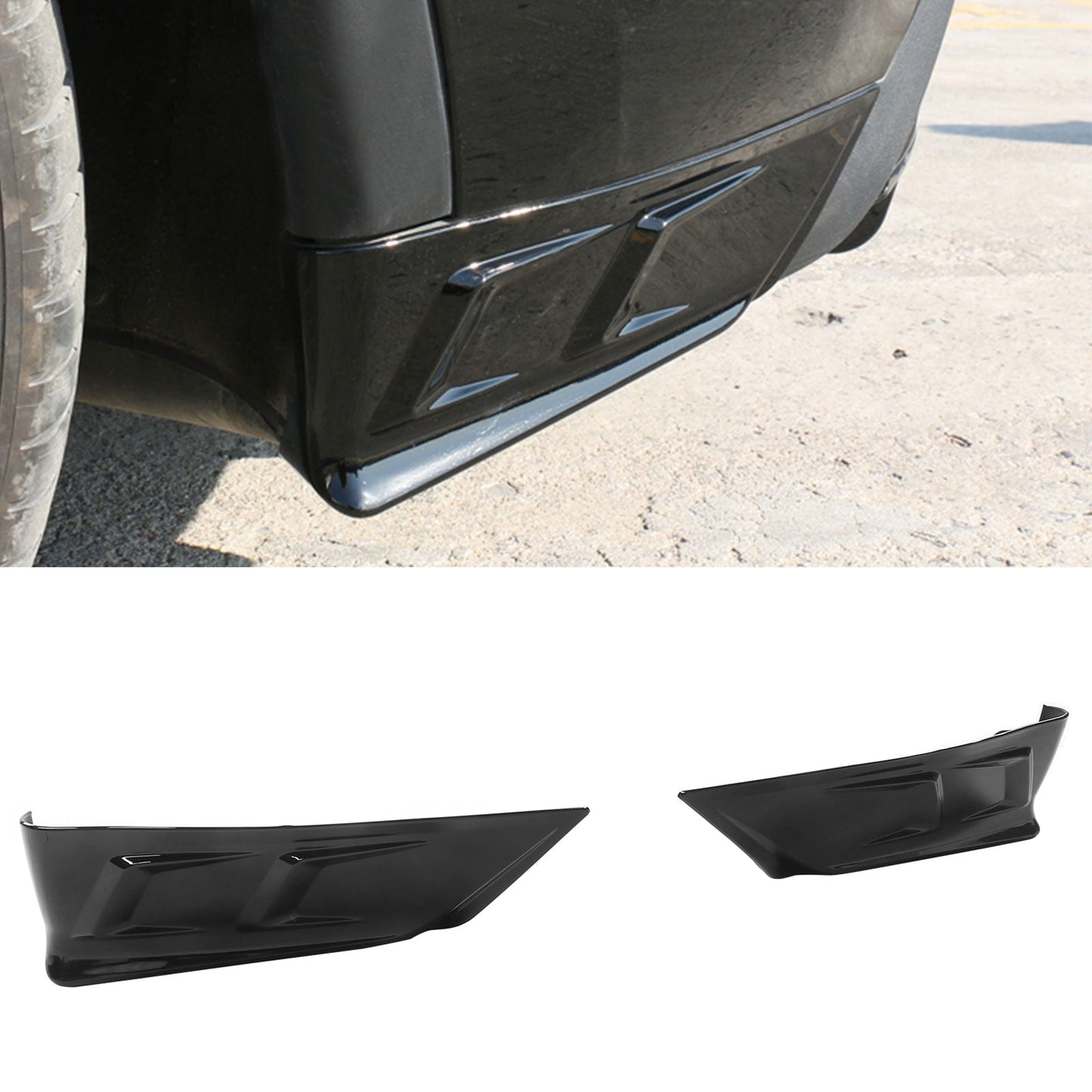 2020-2024 Tesla Model Y All Models Rear Splitter Aprons PP