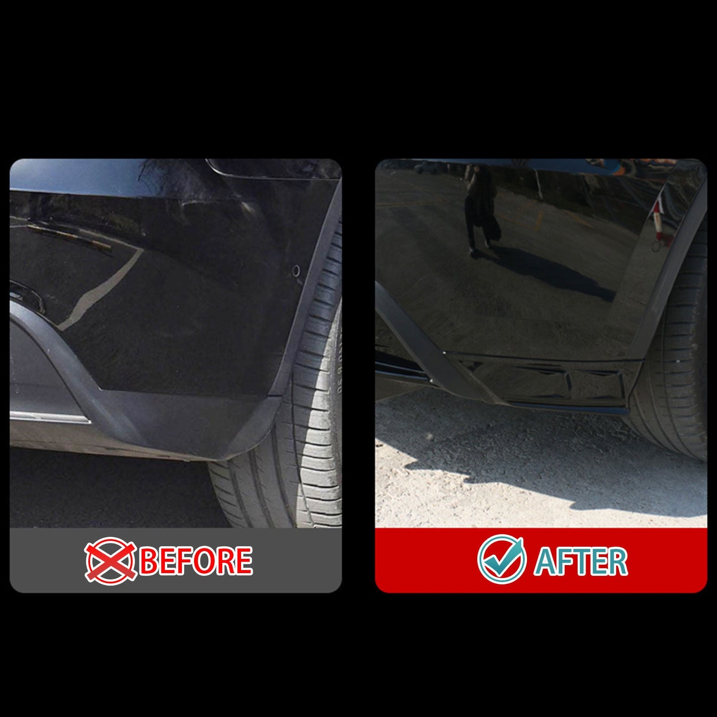 2020-2024 Tesla Model Y All Models Rear Splitter Aprons PP