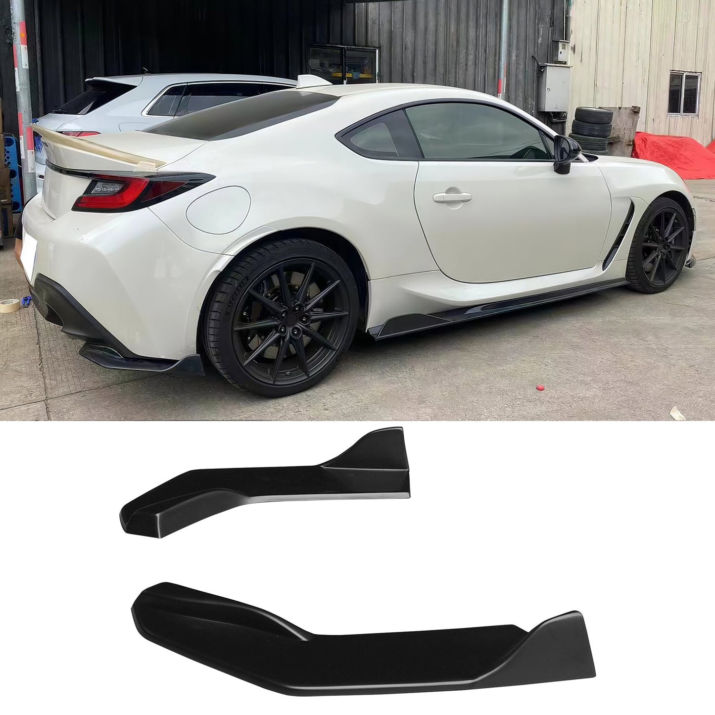 2022-2025 Toyota GR86 & Subaru BRZ IKON Rear Aprons Matte Black ABS