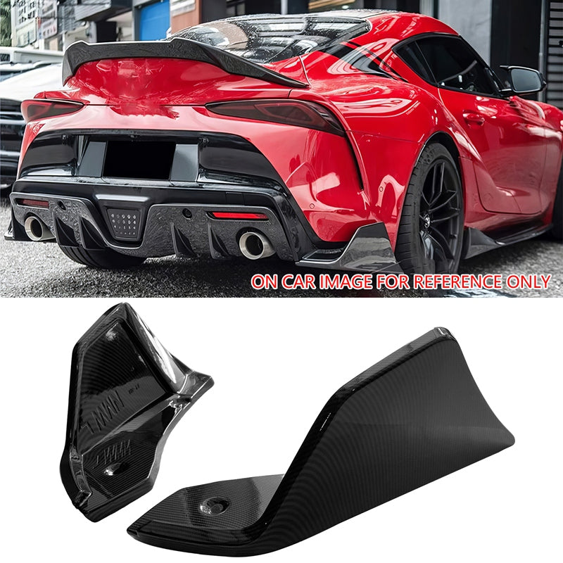 2020-2025 Toyota GR Supra Rear Bumper Splitters AG Carbon Fiber Print