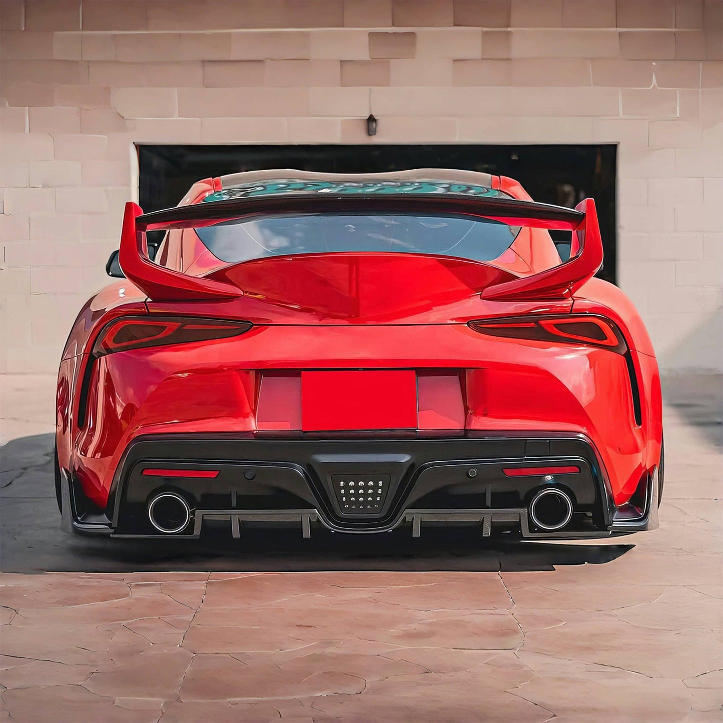 2020-2025 Toyota GR Supra A90 AG Style Rear Aprons Gloss Carbon Fiber