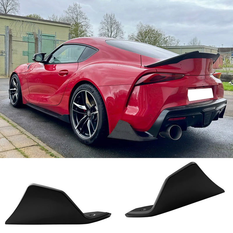 2020-2025 Toyota GR Supra Rear Bumper Splitters AG Matte Black Aprons