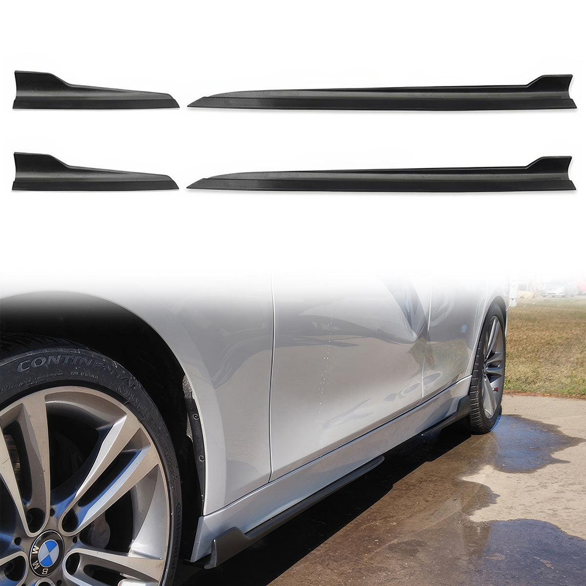 2006-2008 BMW E90 3 Series Sedan Side Skirts Rocker Panels 4PC PP
