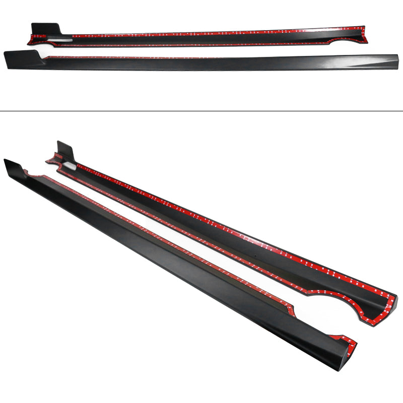 2019-2023 BMW G07 X7 M Sport Primer Side Skirts Lip Extension Pair ABS