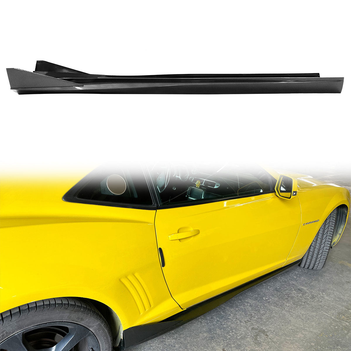 2010-2015 Chevy Camaro IKON V3 Style Add On Side Skirts Panel PP