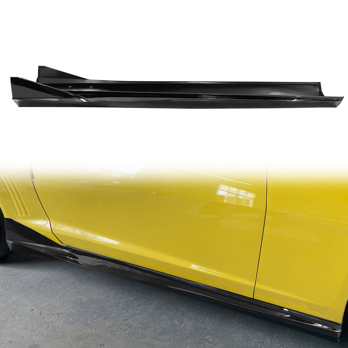 2010-2015 Chevy Camaro IKON V3 Style Add On Side Skirts Panel PP