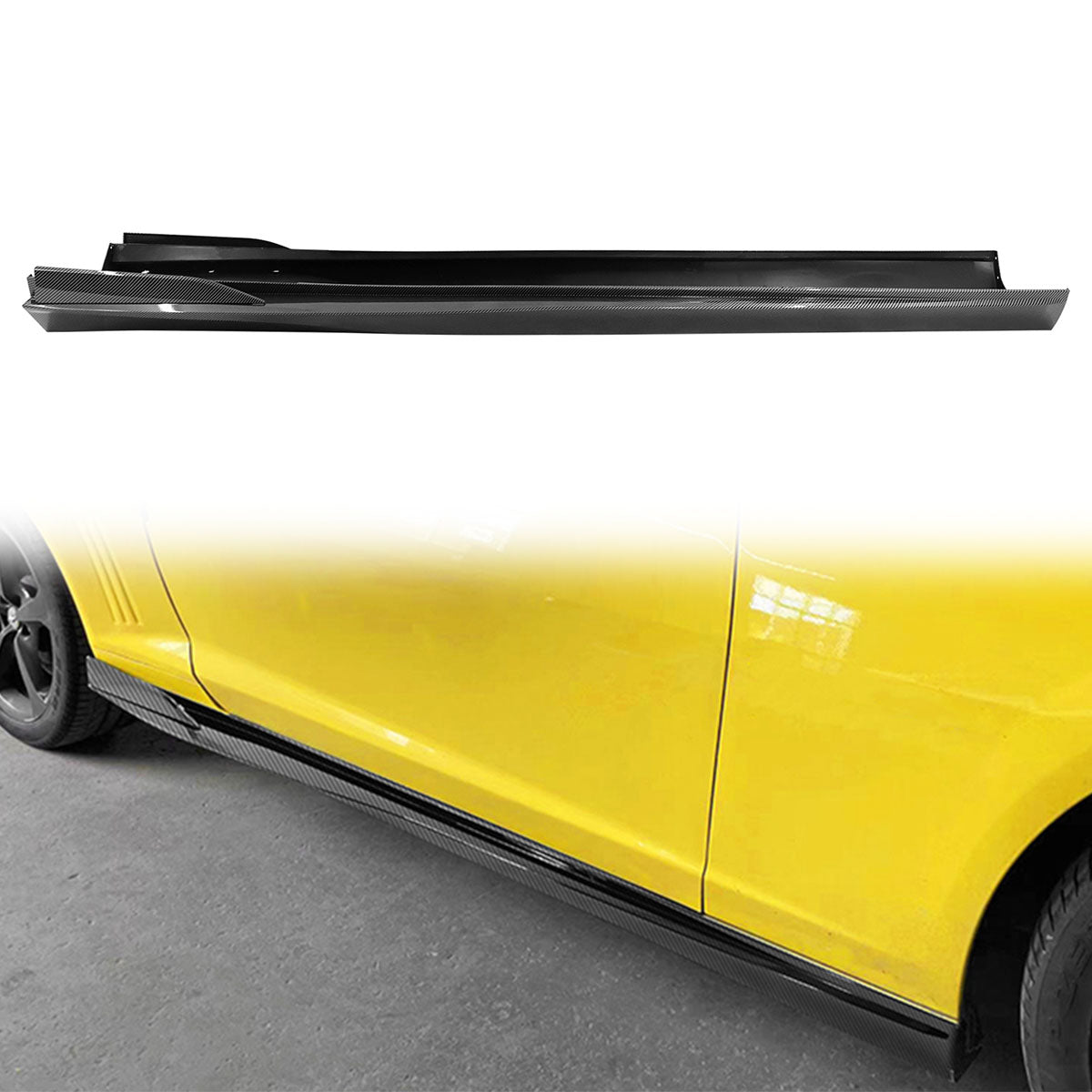 2010-2015 Chevy Camaro Rocker Style Add On Side Skirts Panel PP