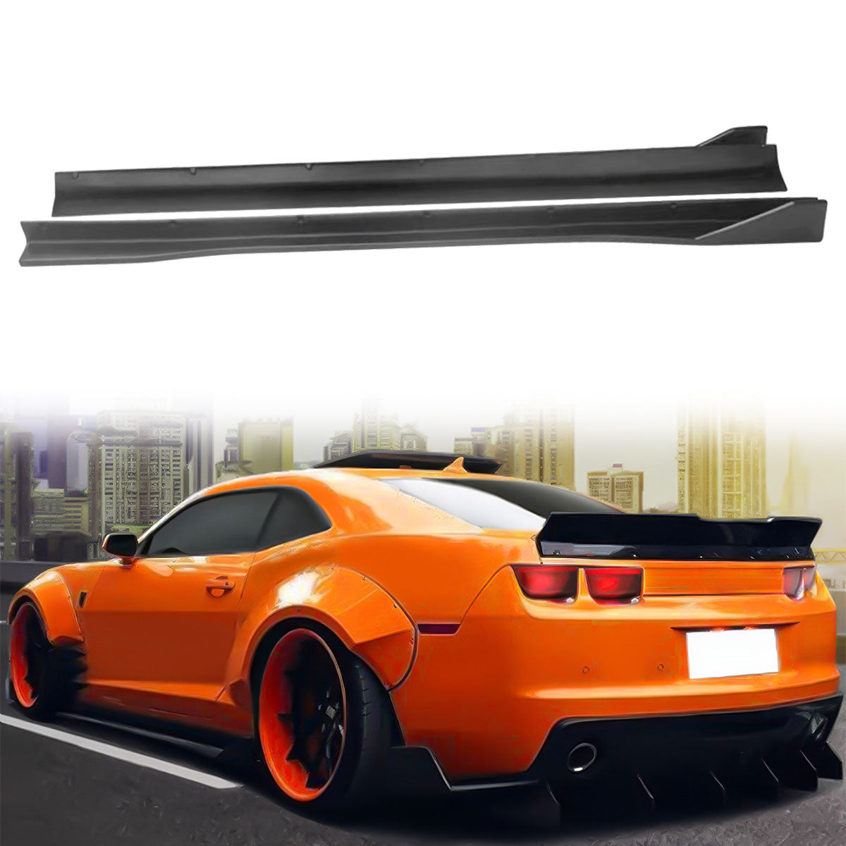 2012-2015 Chevrolet Camaro ZL1 MB Style Side Skirts Rocker Pannel PP