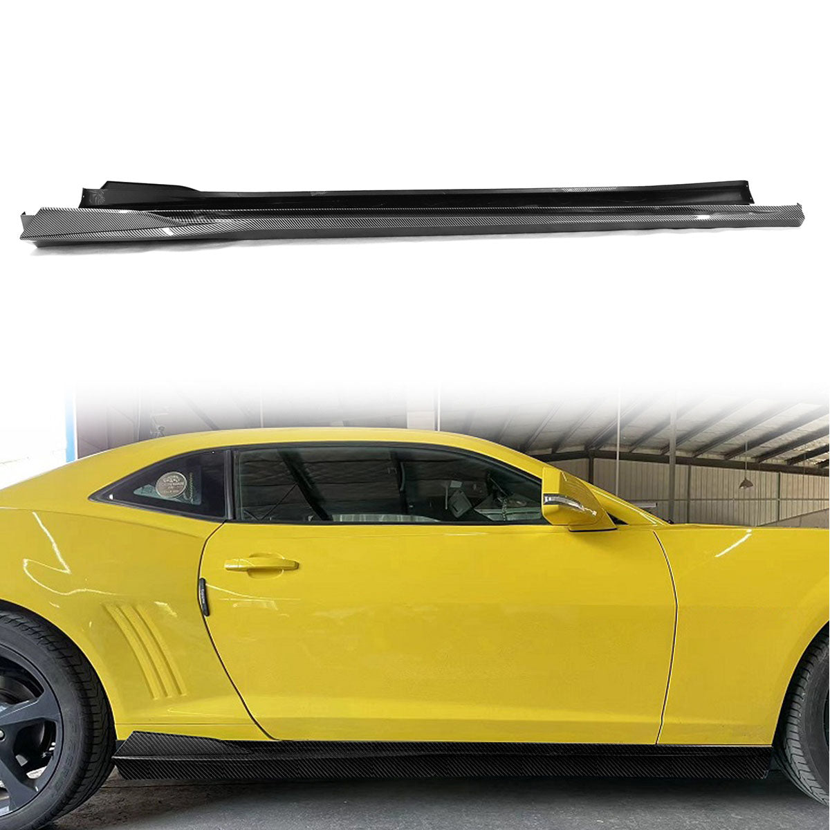 2016-2024 Chevy Camaro Ikon Style Side Skirts Rocker Panel PP