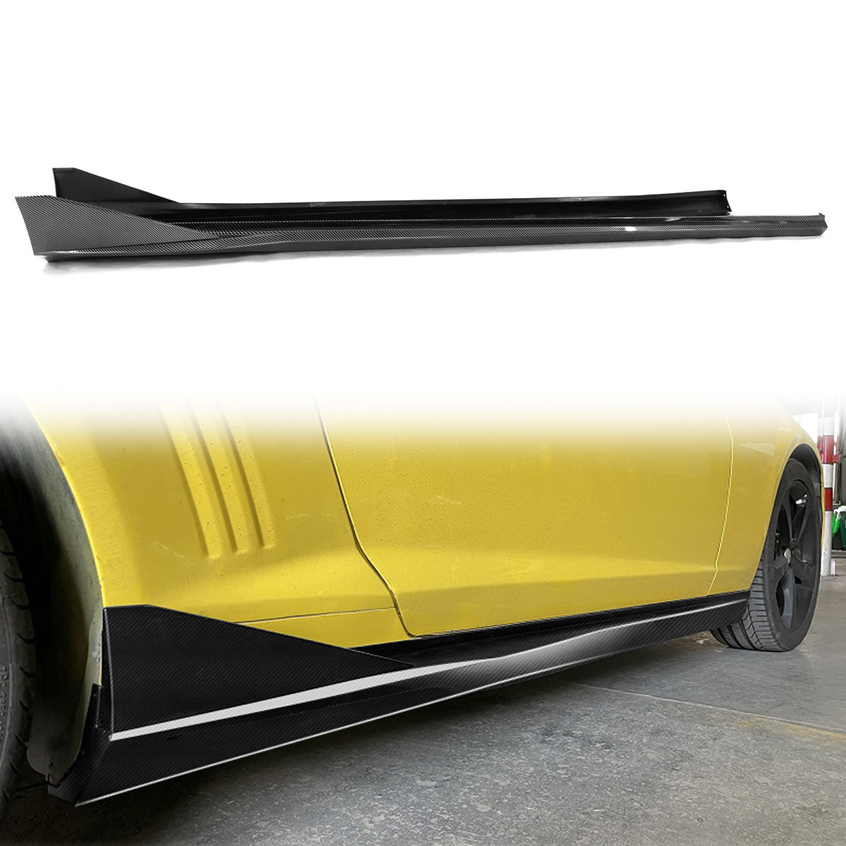 2016-2024 Chevy Camaro Ikon Style Side Skirts Rocker Panel PP